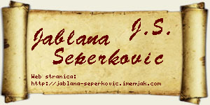 Jablana Šeperković vizit kartica
